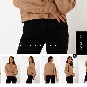 Petal & Pup Camel Knit Sweater. Worn once and missed the timeframe to return